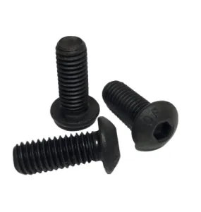 #10-32 x 1" Button Head Socket Cap Screws Plain Finish QTY 200