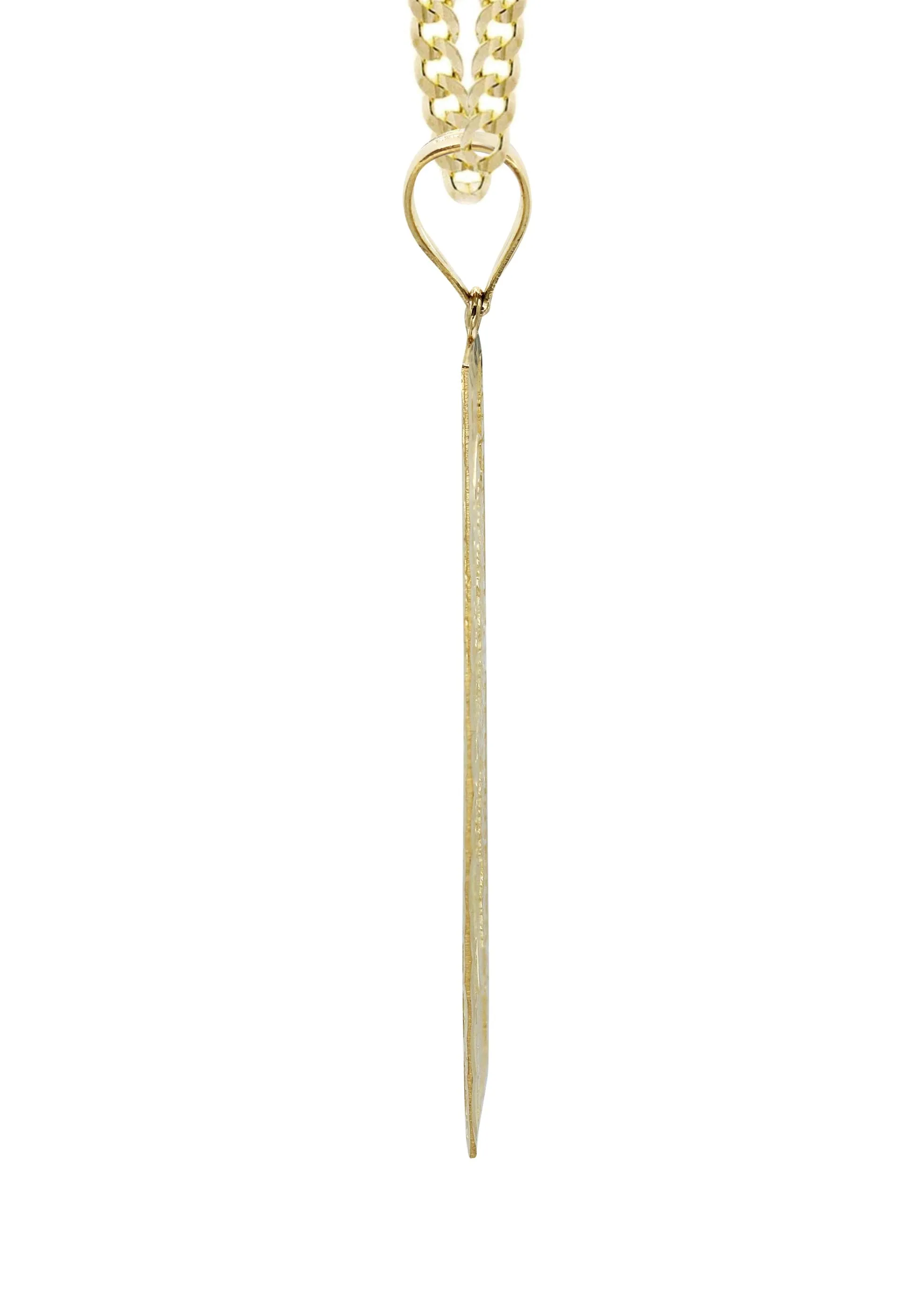 10K Yellow Gold100 Dollar Bill Necklace | Appx. 16.9 Grams
