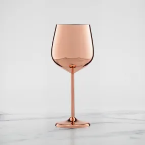 18 Oz Copper Stainless Wine Glasses, Set of 4