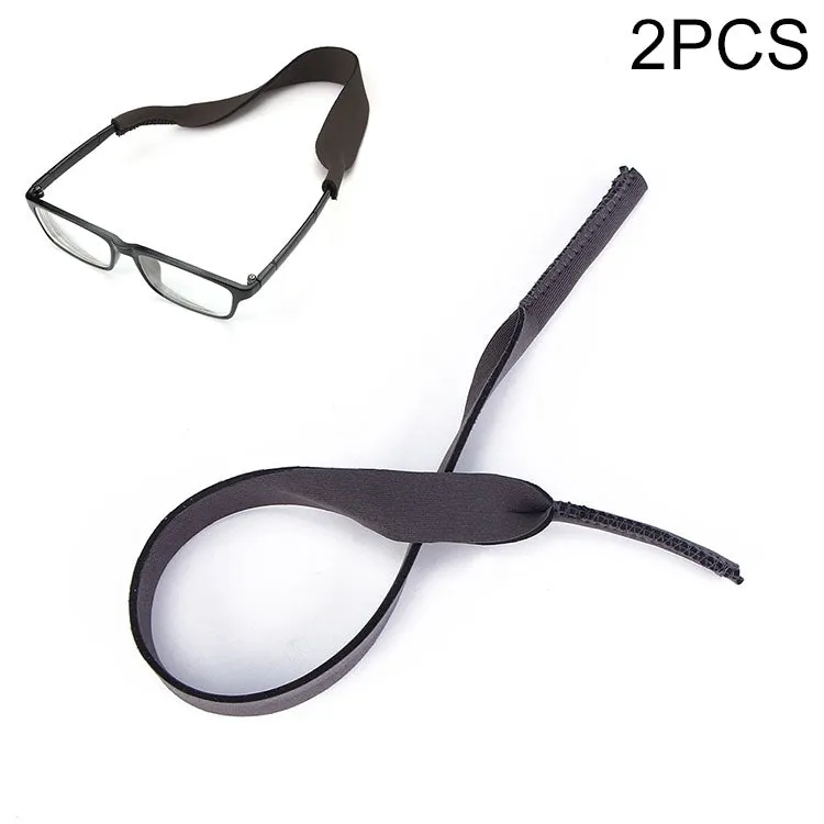 2 PCS Neoprene Diving Swimming Glasses Band Sunglasses Sponge Rope(Gray)