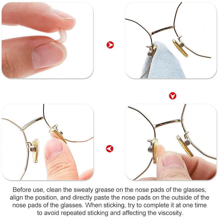 20 PCS Glasses Nose Strip Soft EVA Sponge Nose Mat Comfortable No Pressure Mark Does Not Remove Makeup Anti-Height Eye Frame Nose(Skin Color  1.0mm)