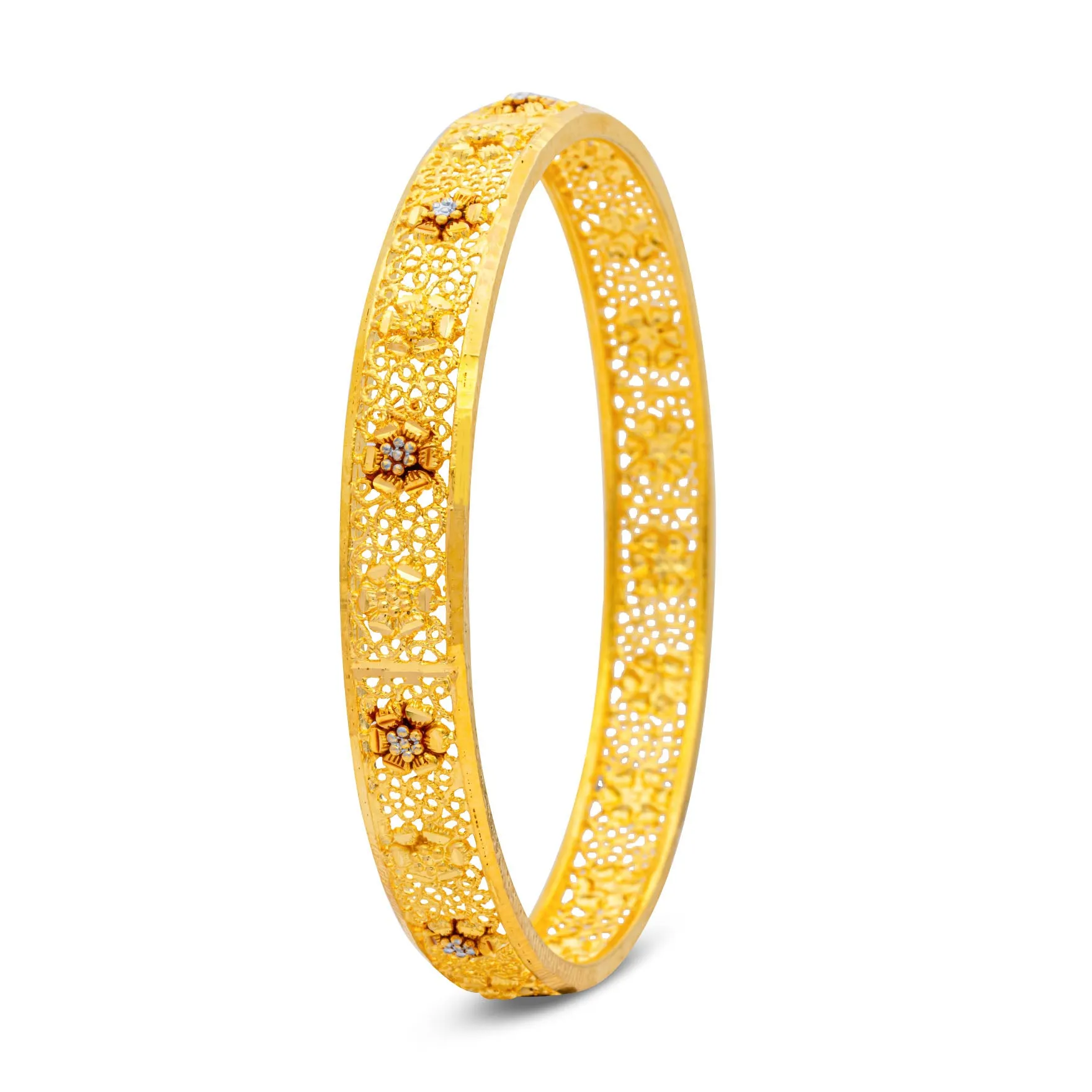 24ct Heavy Gold Plated Enamel Bangle PEB1-032