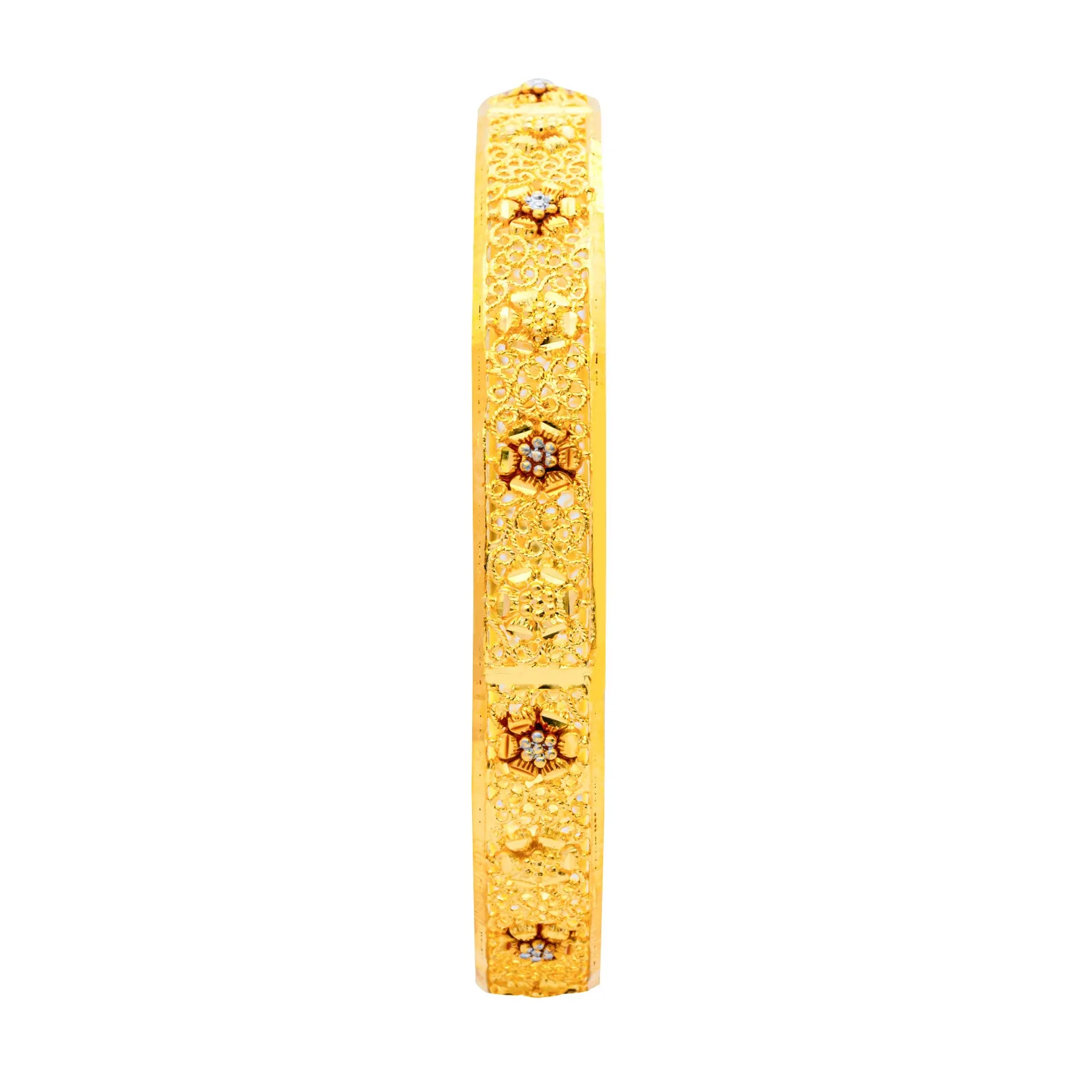 24ct Heavy Gold Plated Enamel Bangle PEB1-032