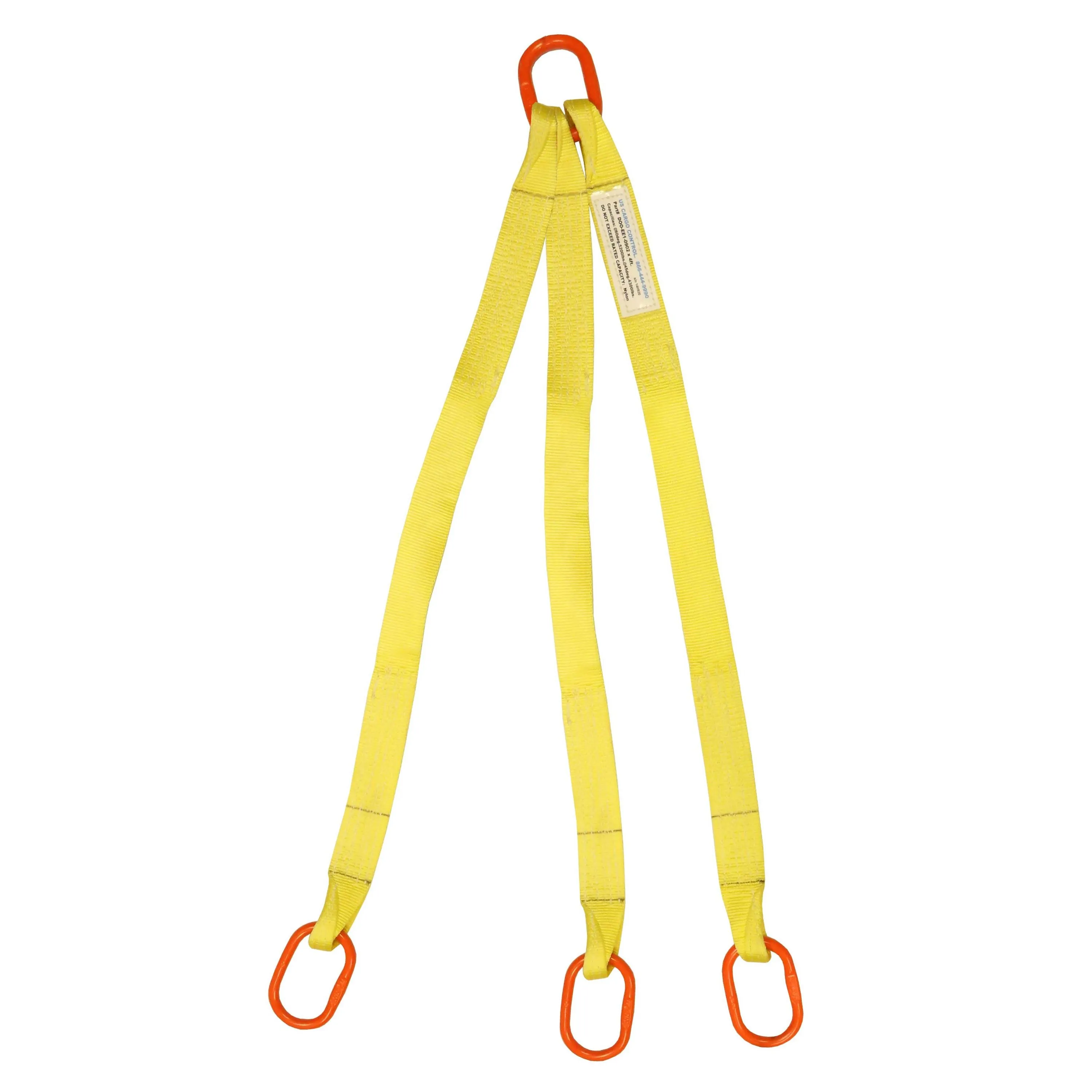 2"x7' (2 ply) Triple Leg Nylon Sling w/ Master Link Both Ends