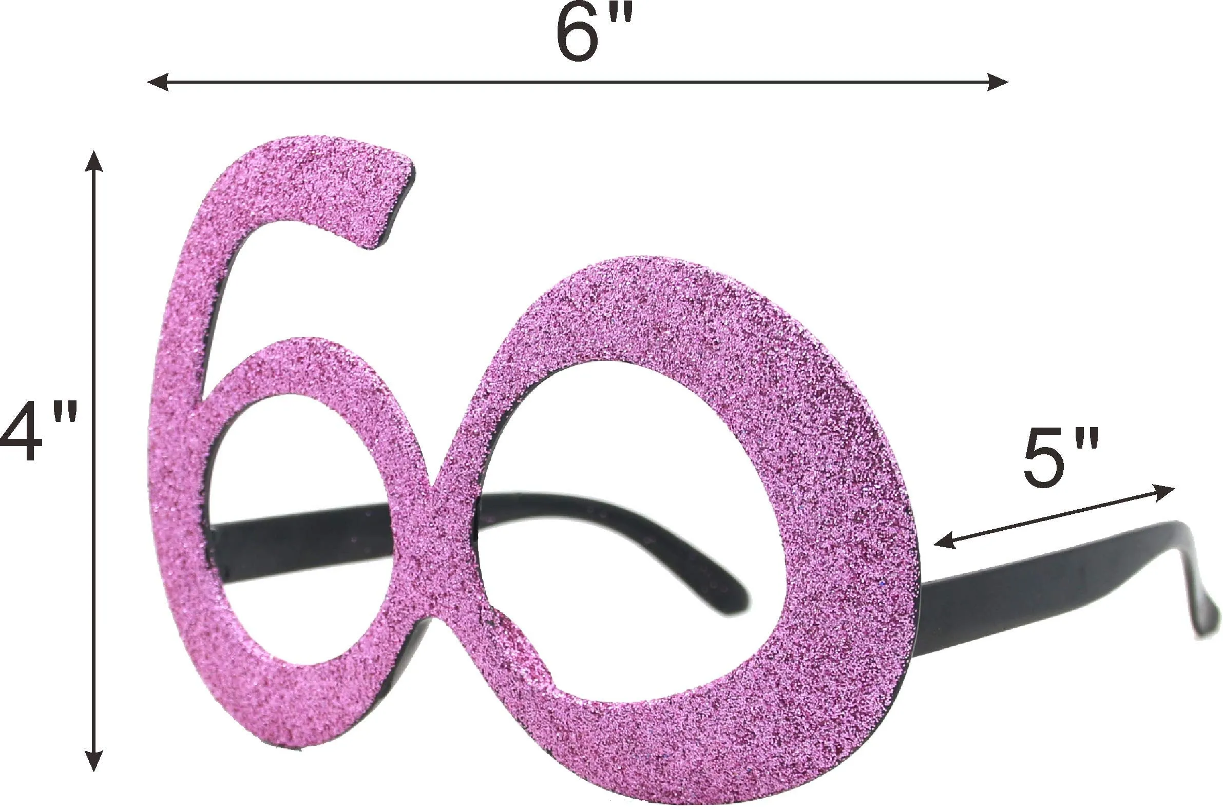 60th Birthday Decorations for Women, 60th Party Decorations, 60th Birthday Glass, 60