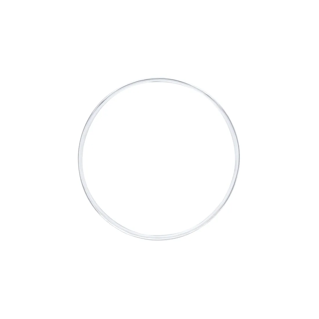 69mm Solid Half Round Bangle in Sterling Silver