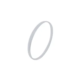 69mm Solid Half Round Bangle in Sterling Silver