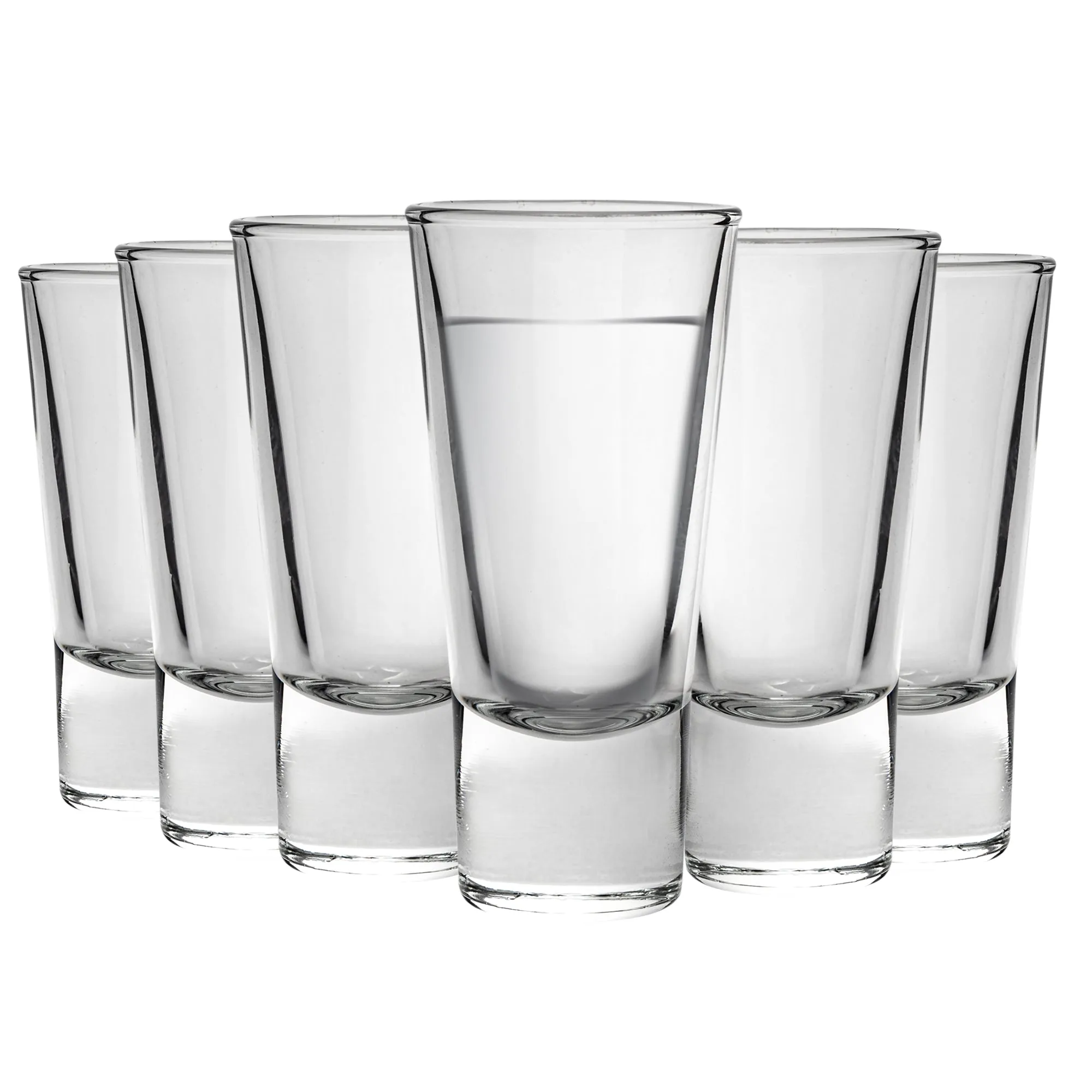 70ml Ypsilon Shot Glasses - Pack of Six - By Bormioli Rocco