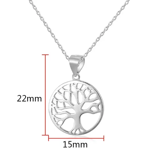 925 Sterling Silver Tree of Life Necklace