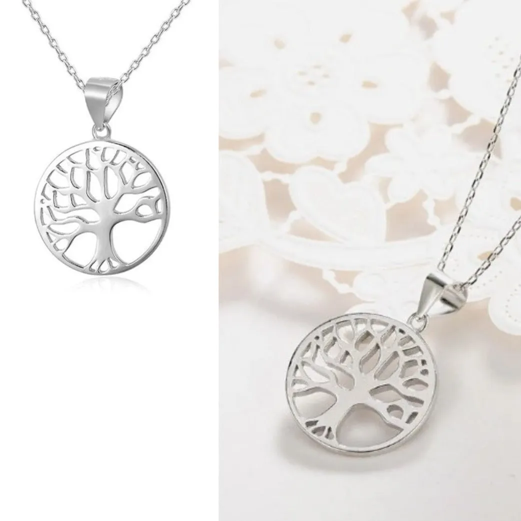 925 Sterling Silver Tree of Life Necklace