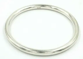 925 Sterling Silver Unisex Round Bangle