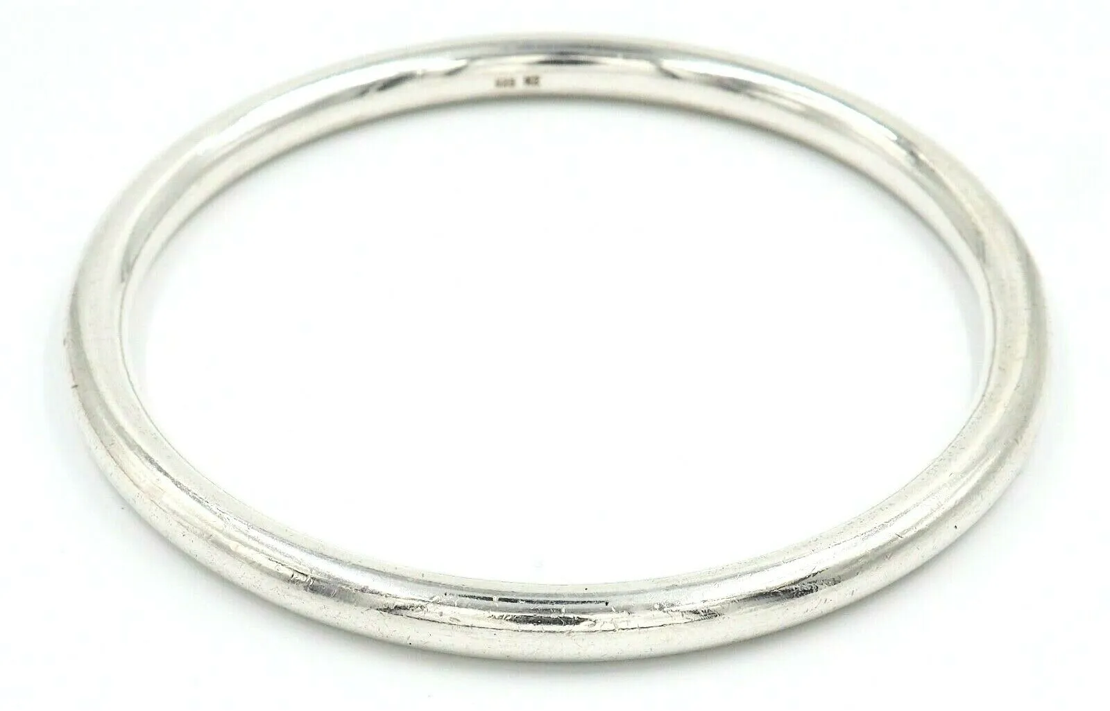 925 Sterling Silver Unisex Round Bangle