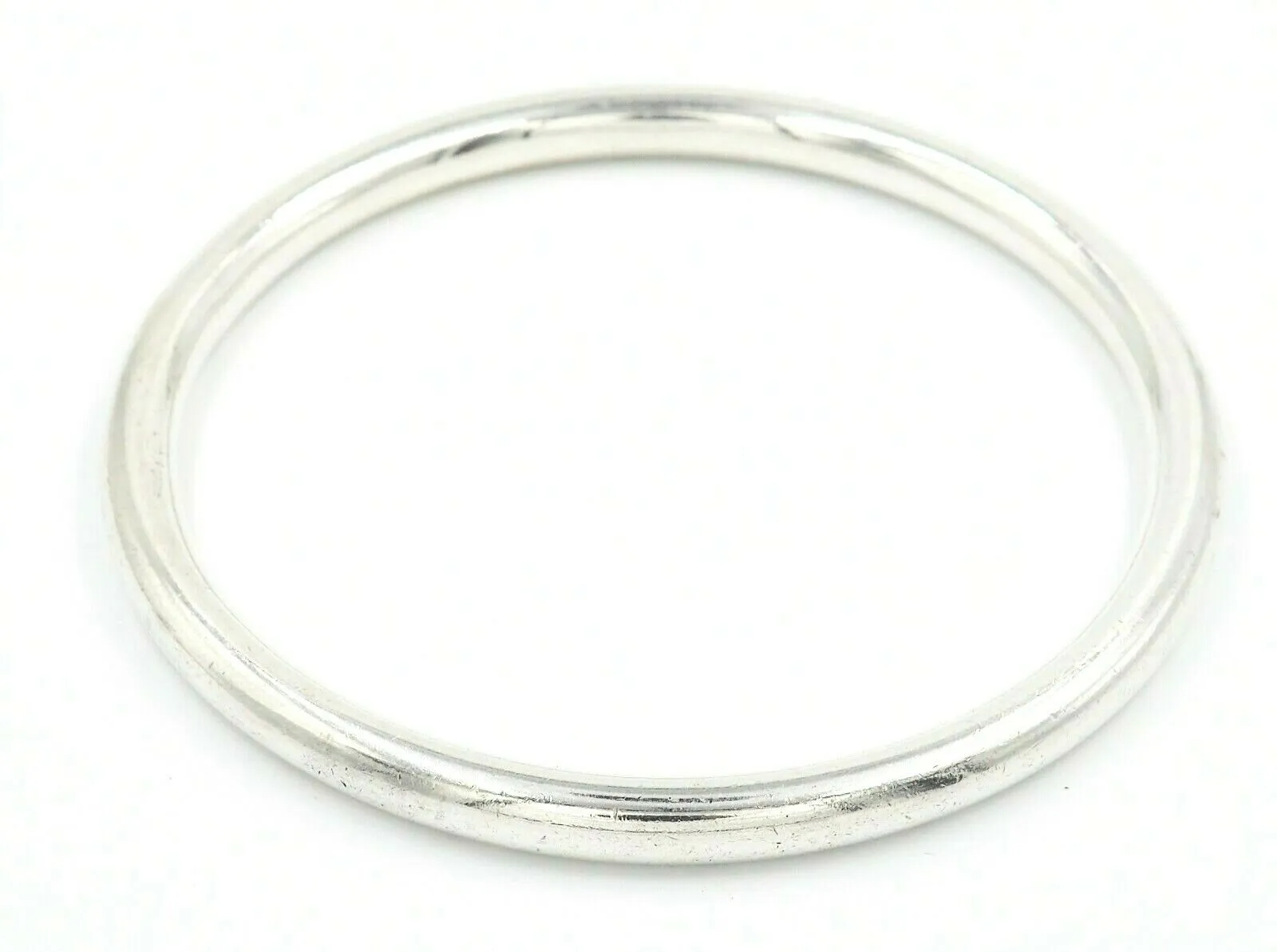 925 Sterling Silver Unisex Round Bangle