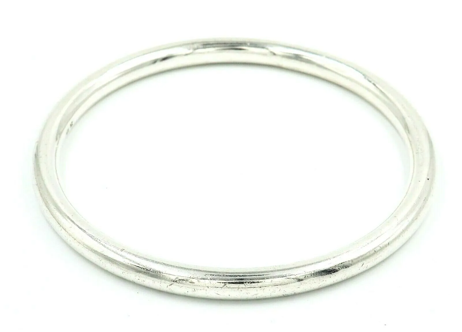 925 Sterling Silver Unisex Round Bangle