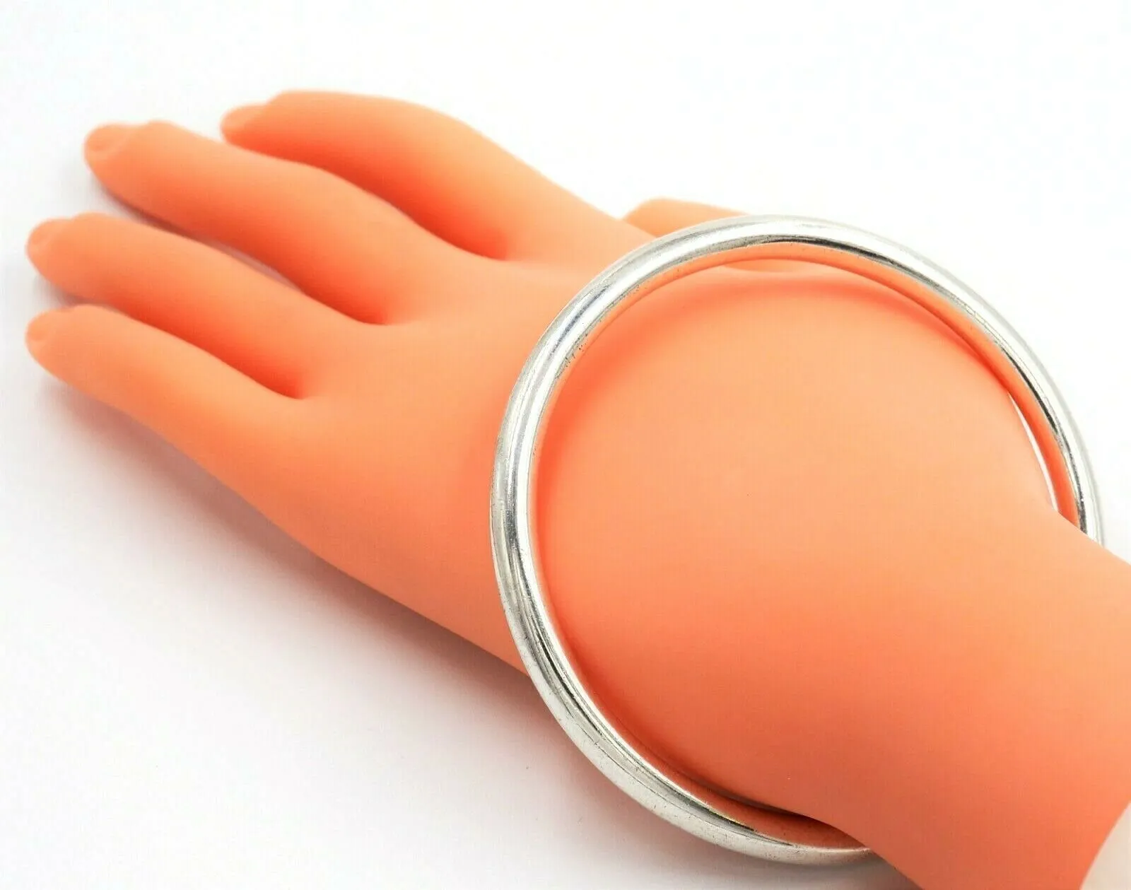 925 Sterling Silver Unisex Round Bangle