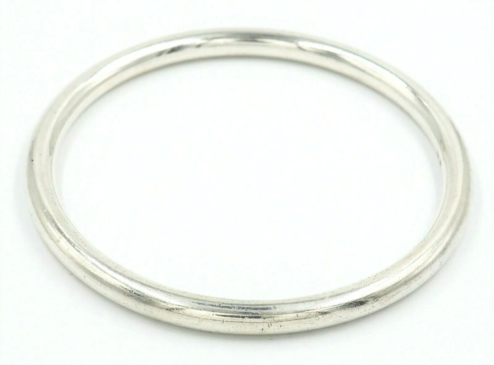 925 Sterling Silver Unisex Round Bangle