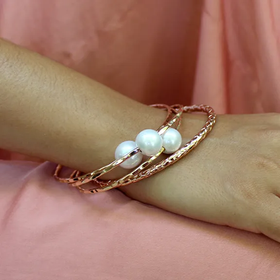 AAA White Pearl Bangle