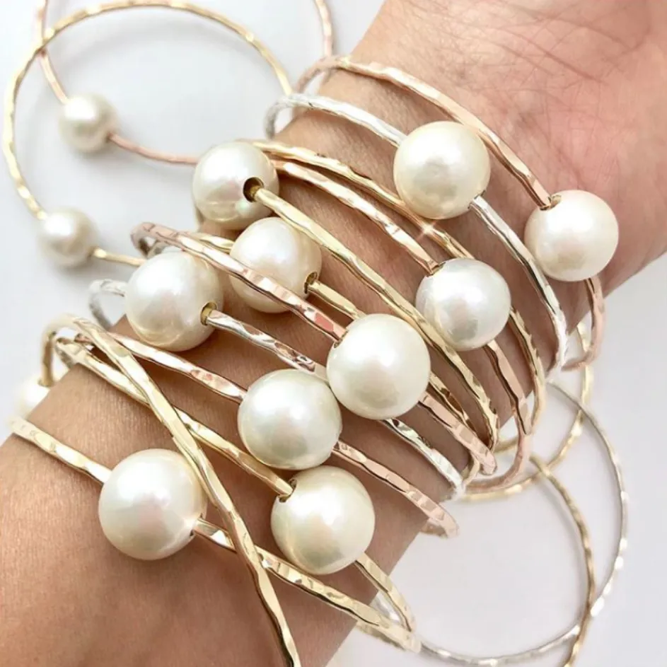 AAA White Pearl Bangle