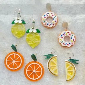 Acrylic Earrings - Food