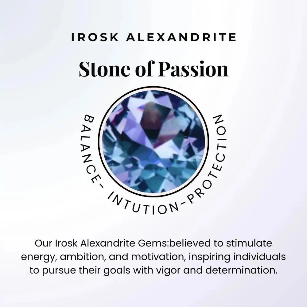Alexandrite Oval Shape Pendant Necklace in Sterling Silver