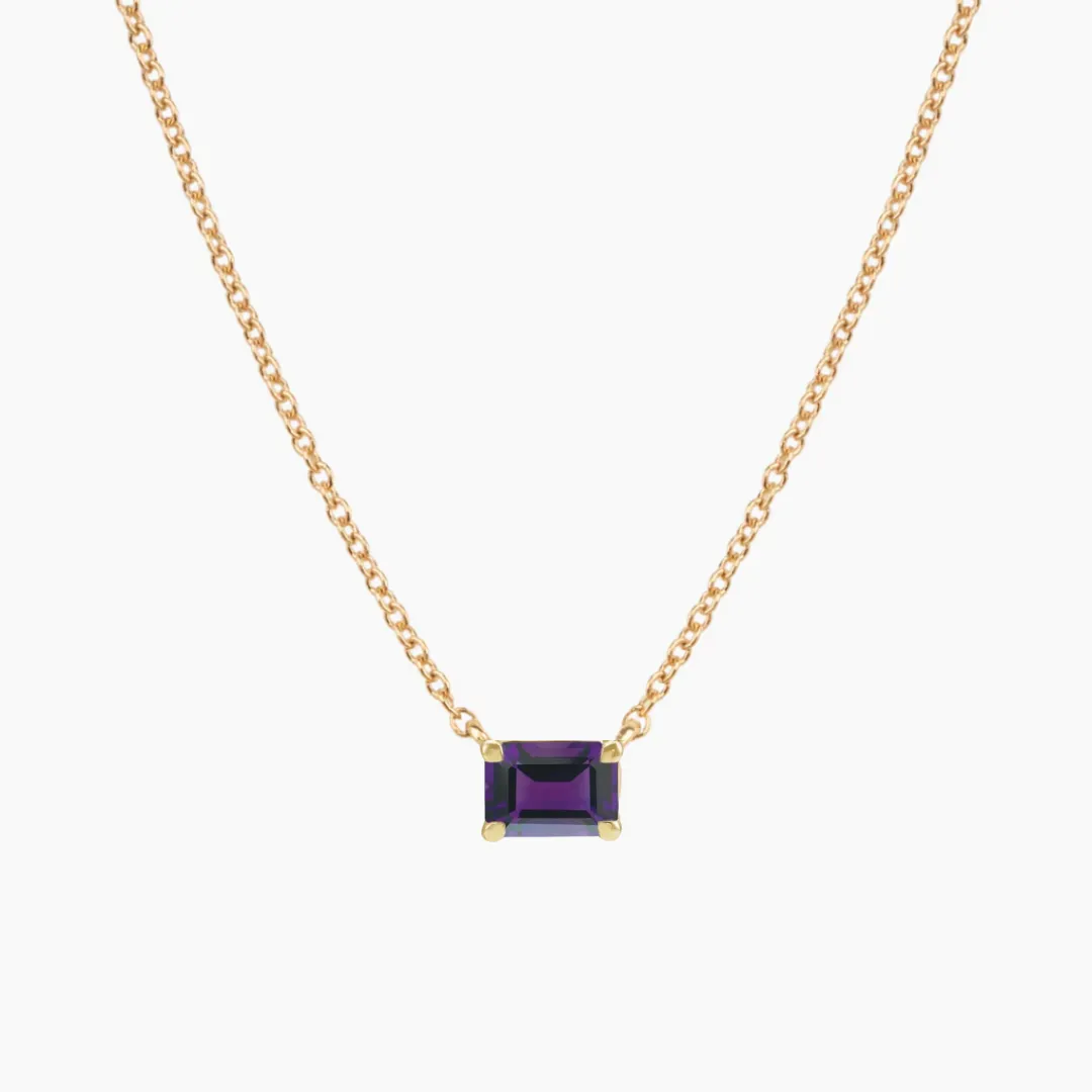 Amethyst Birthstone Necklace