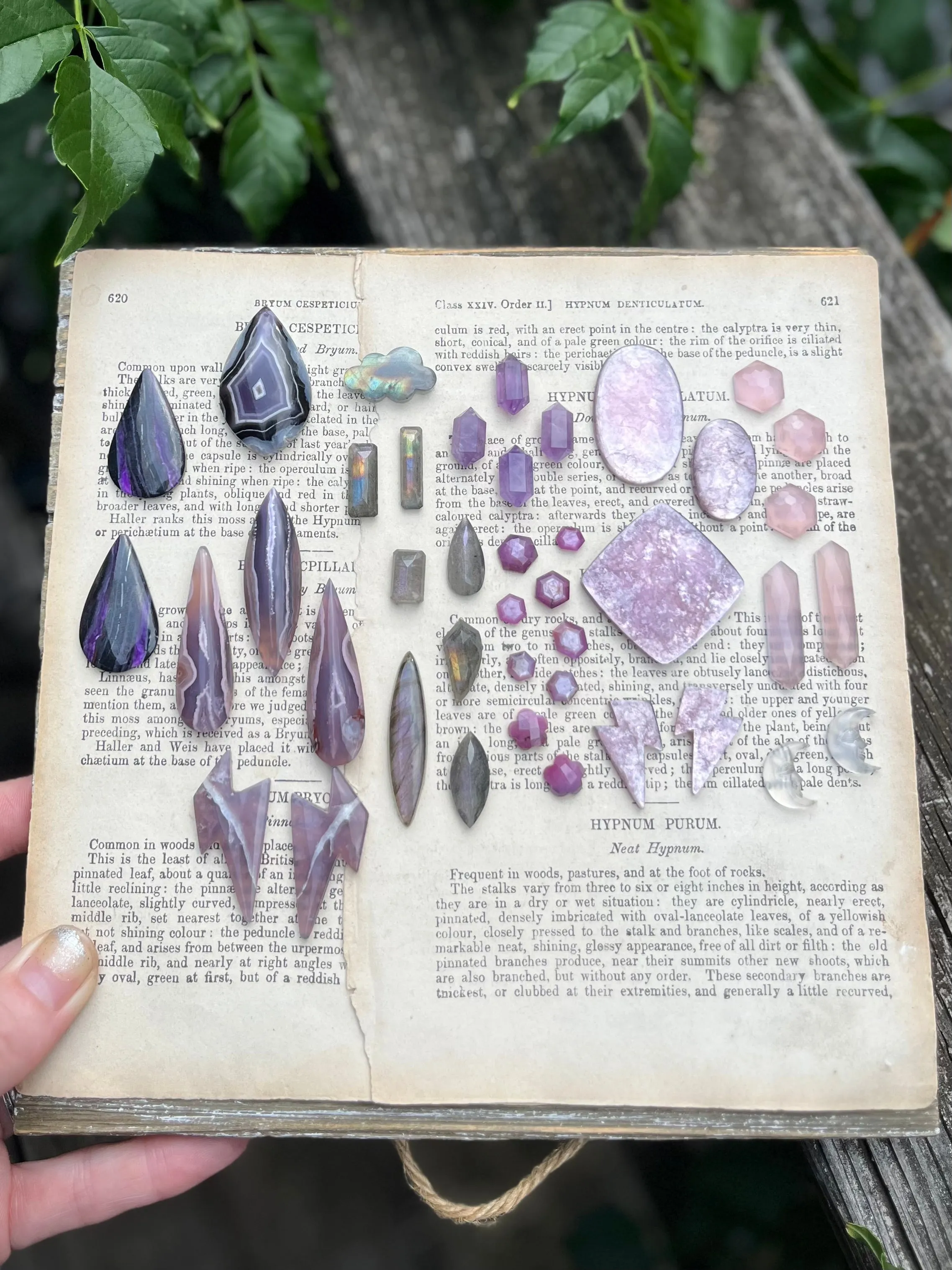 Amethyst Crystal and Flower Necklace
