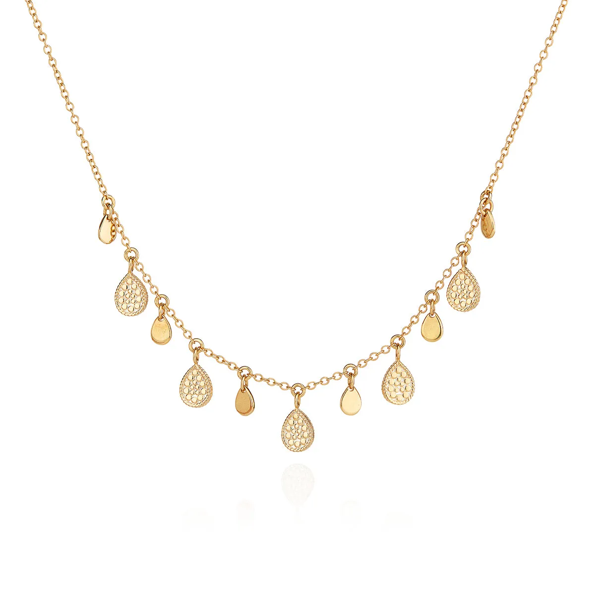 Anna Beck Gold Vermeil Teardrop Charm Necklace
