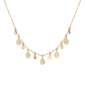 Anna Beck Gold Vermeil Teardrop Charm Necklace