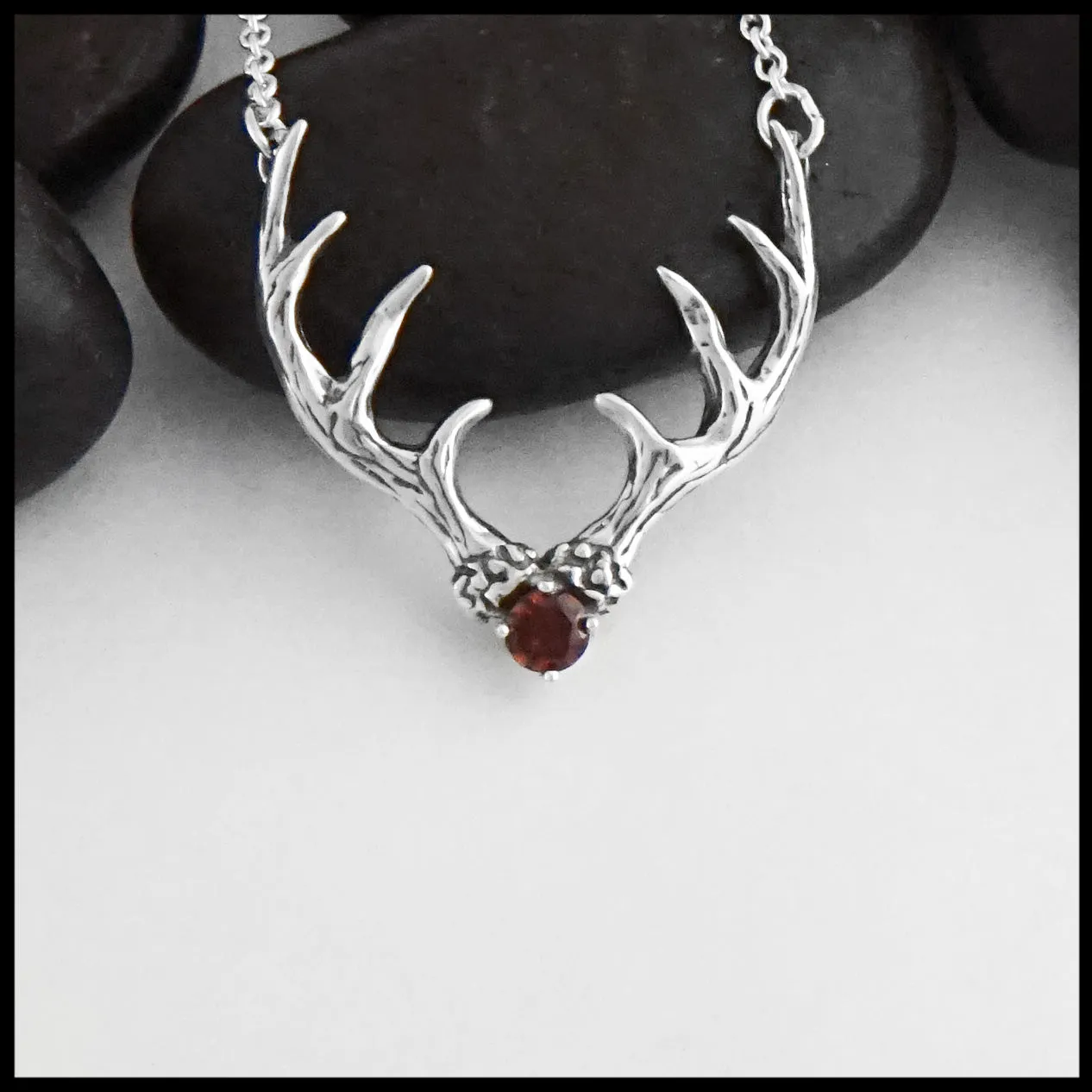 Antler Gemstone Pendant