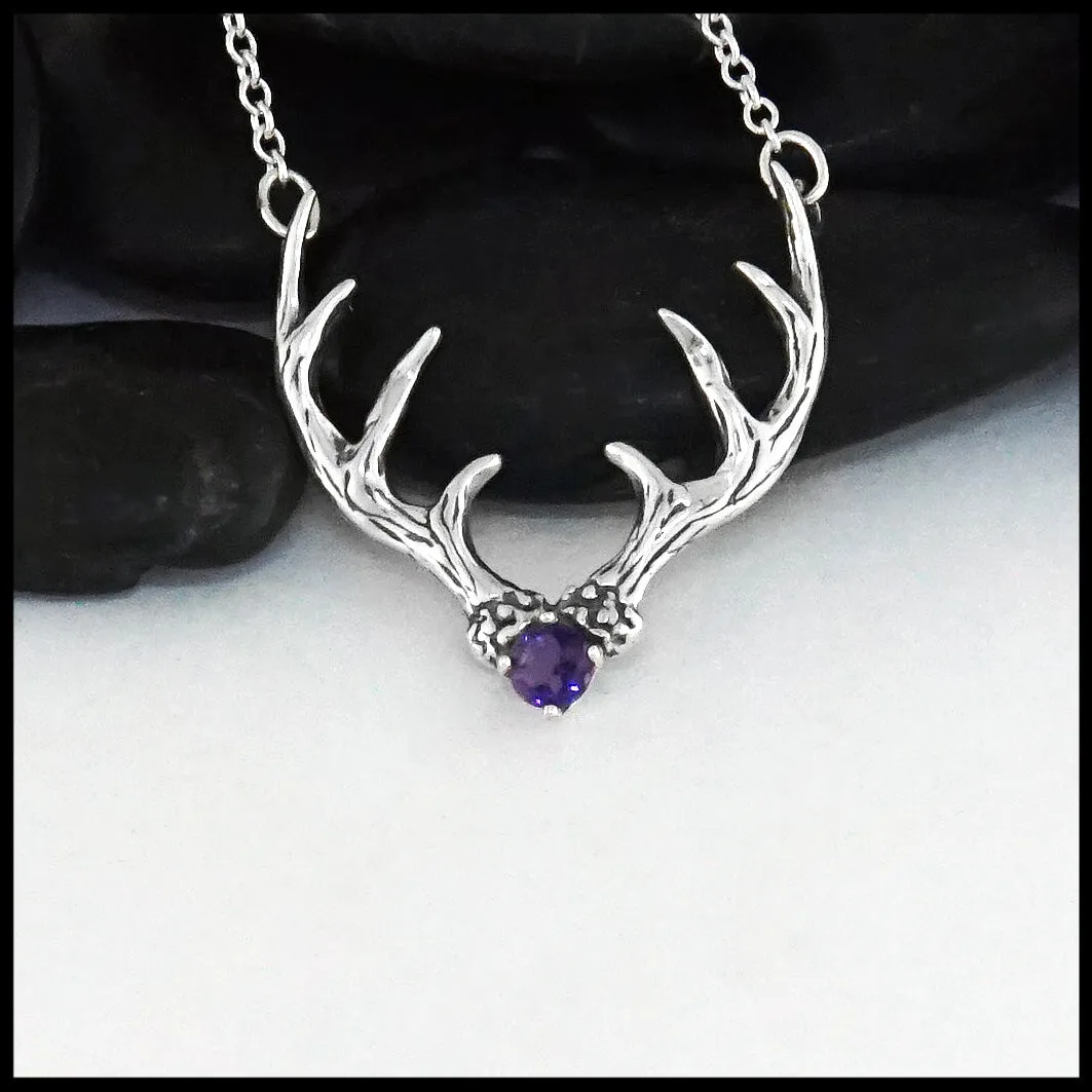 Antler Gemstone Pendant