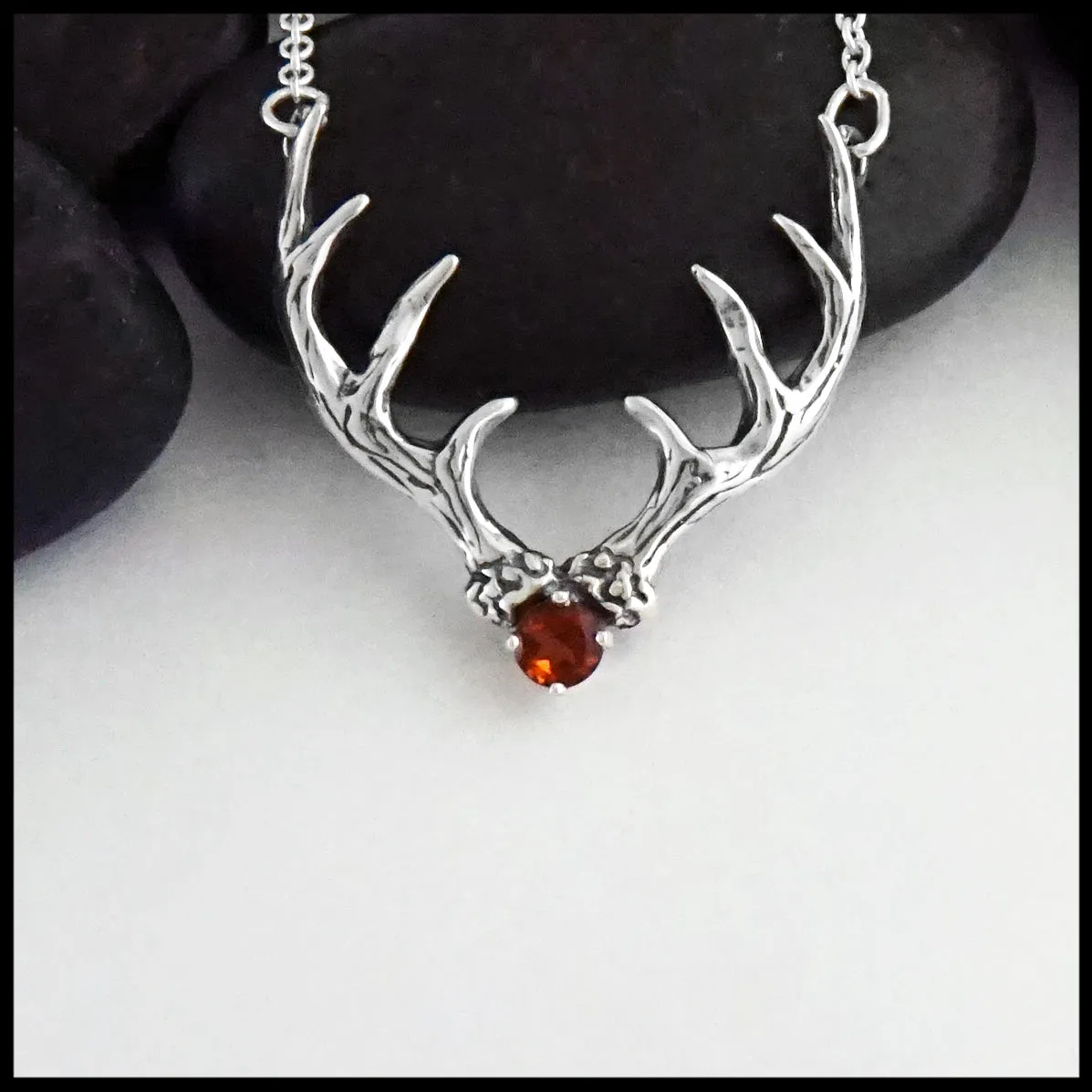 Antler Gemstone Pendant