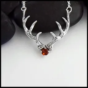 Antler Gemstone Pendant