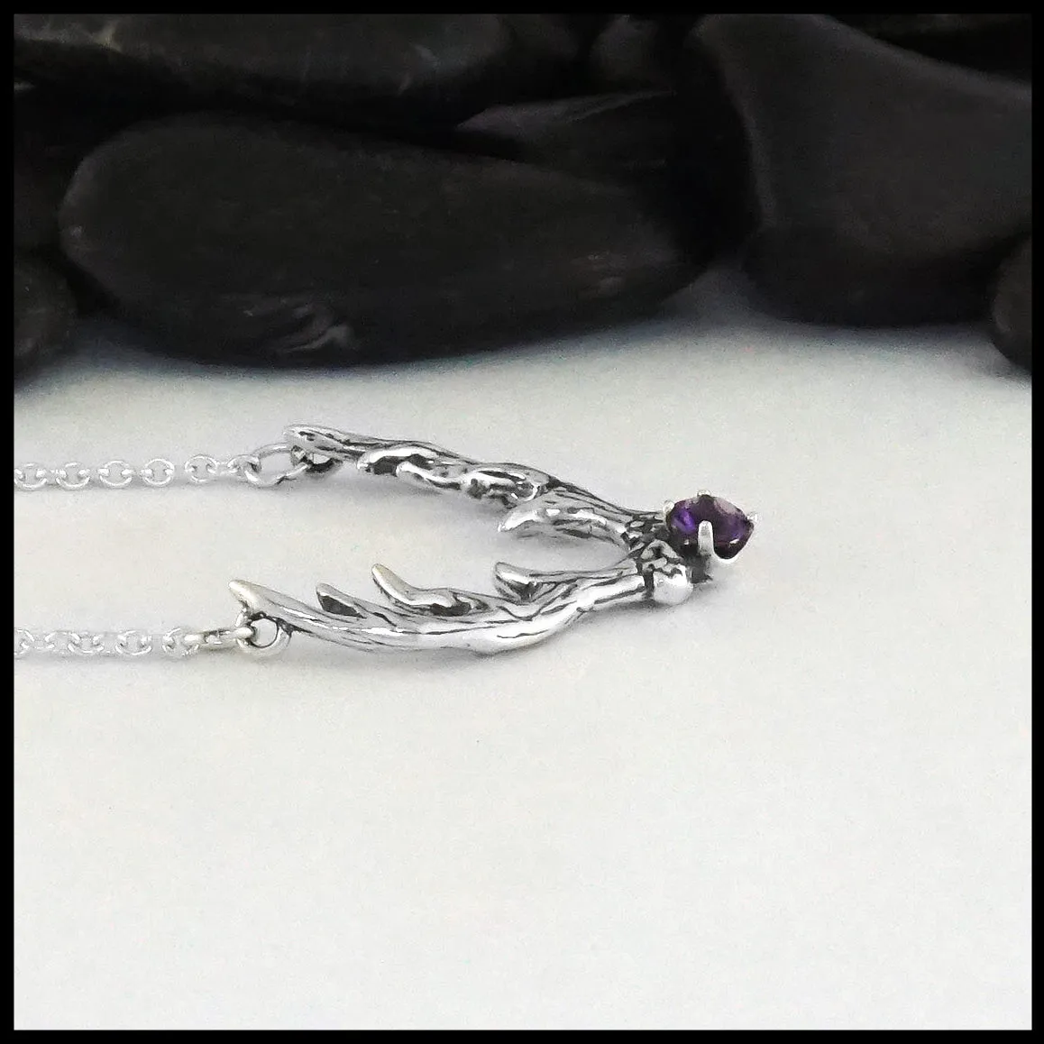 Antler Gemstone Pendant