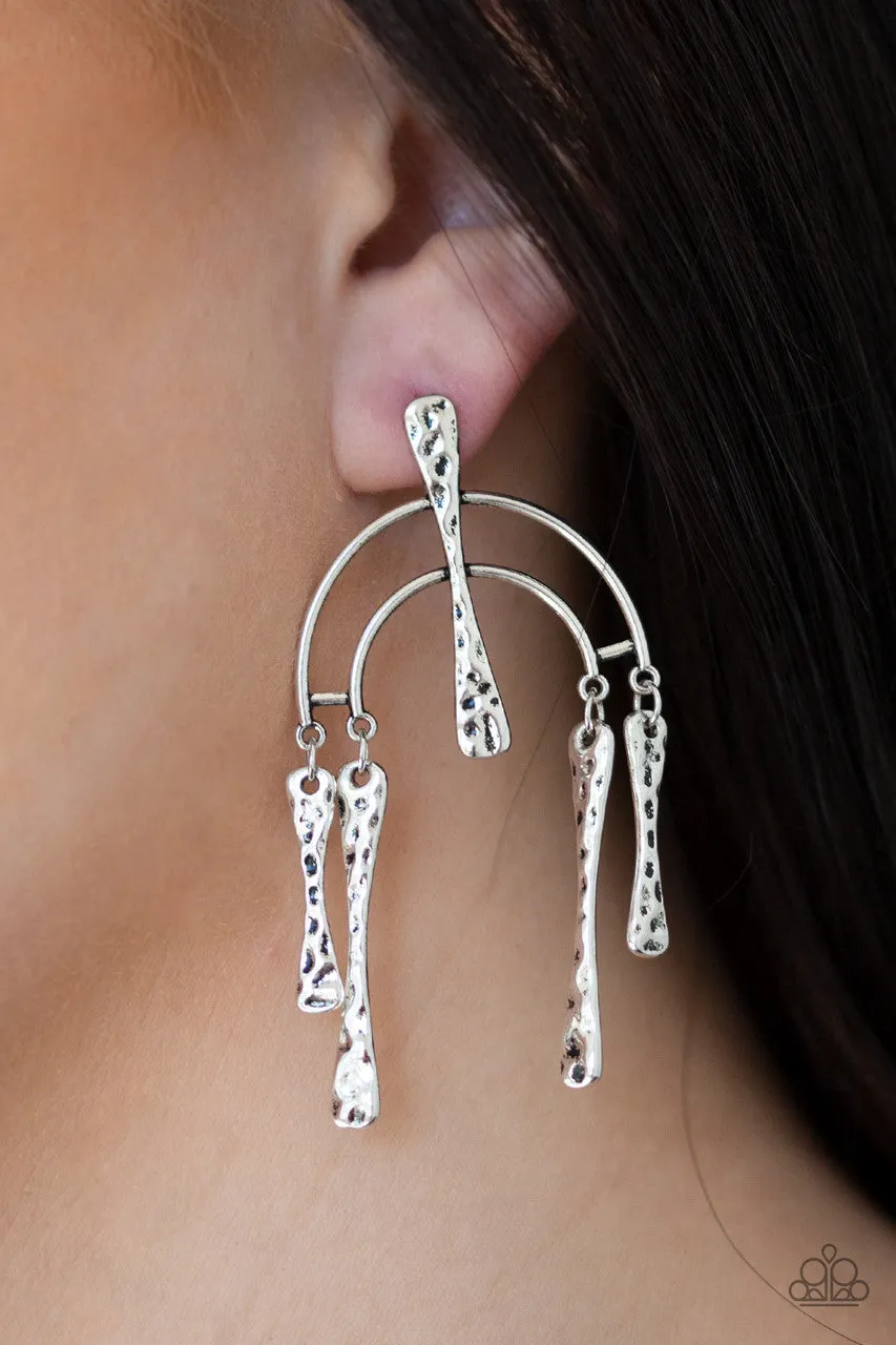 ARTIFACTS of Life Silver Paparazzi Earrings