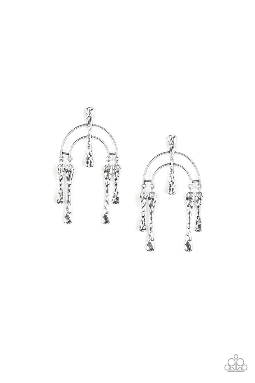 ARTIFACTS of Life Silver Paparazzi Earrings