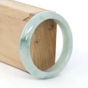 Baikalla "Classic Bangle" Ice Blue Green Jadeite Jade Bangle ( 57.91 mm ) #600