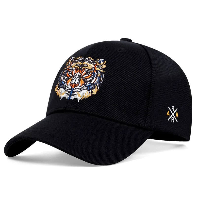 Baseball Cap For Men And Women Fashion Tiger Head Embroidery Snapback Hat Hip Hop Caps Summer Visors Sun Cap