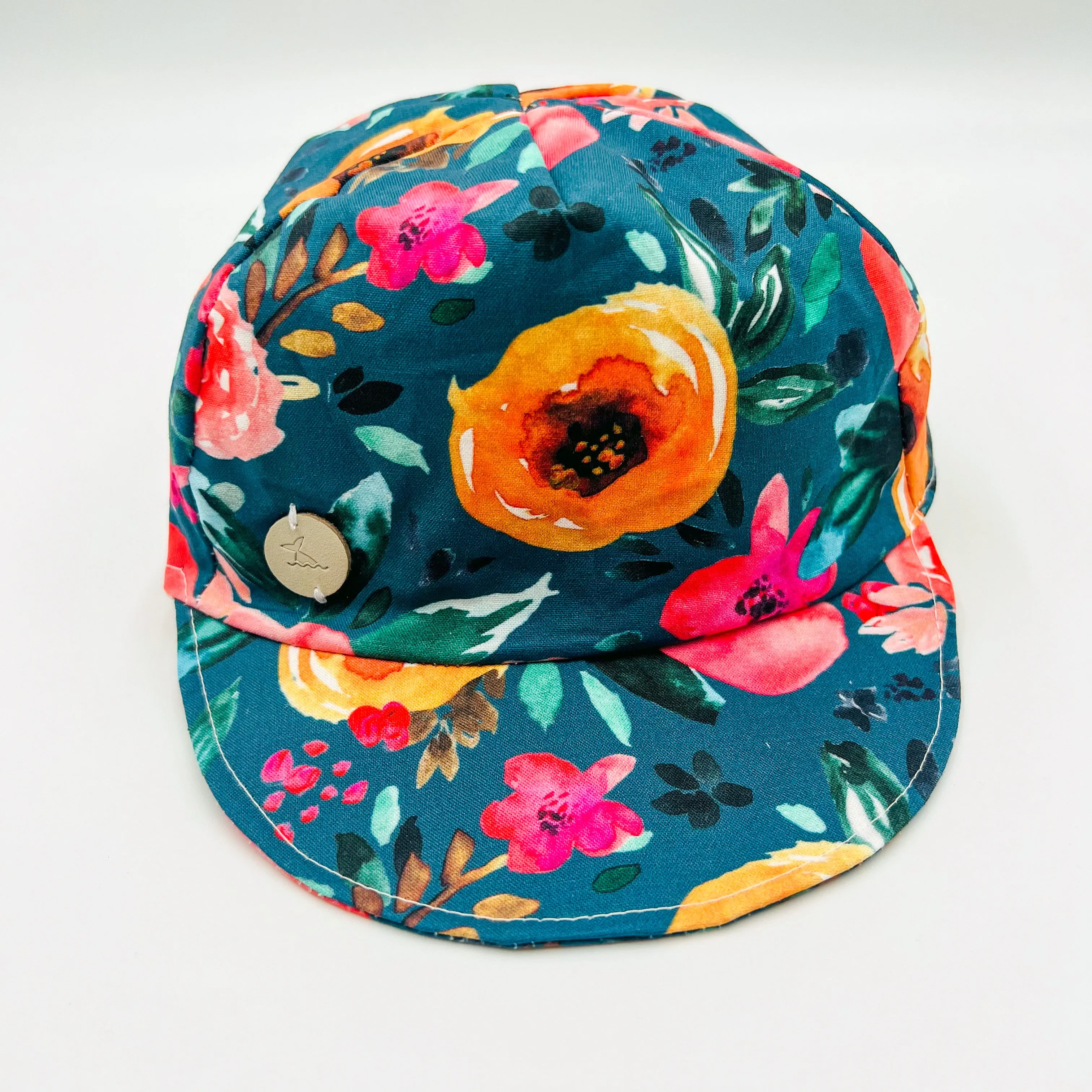 Baseball Cap (Teal Floral)