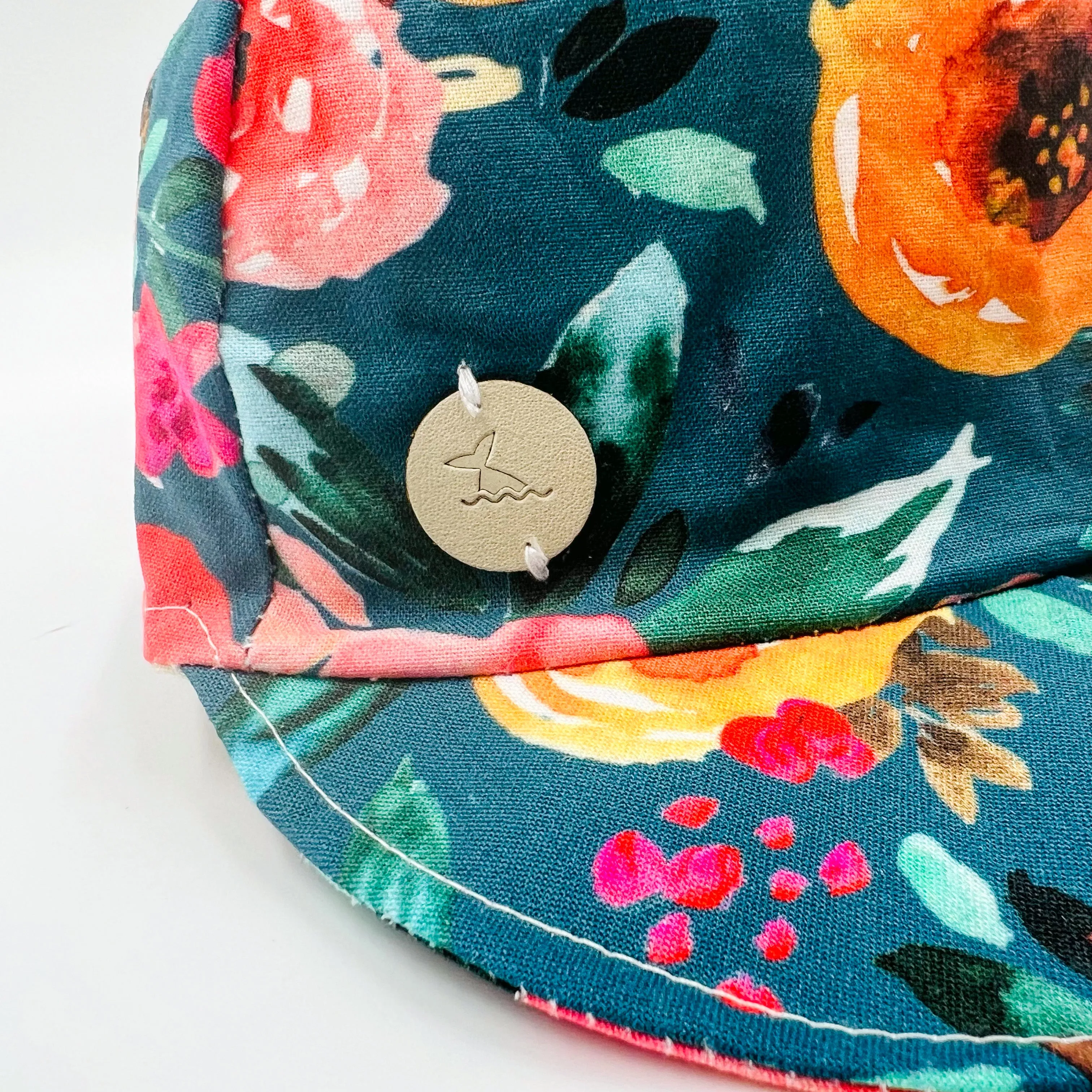 Baseball Cap (Teal Floral)