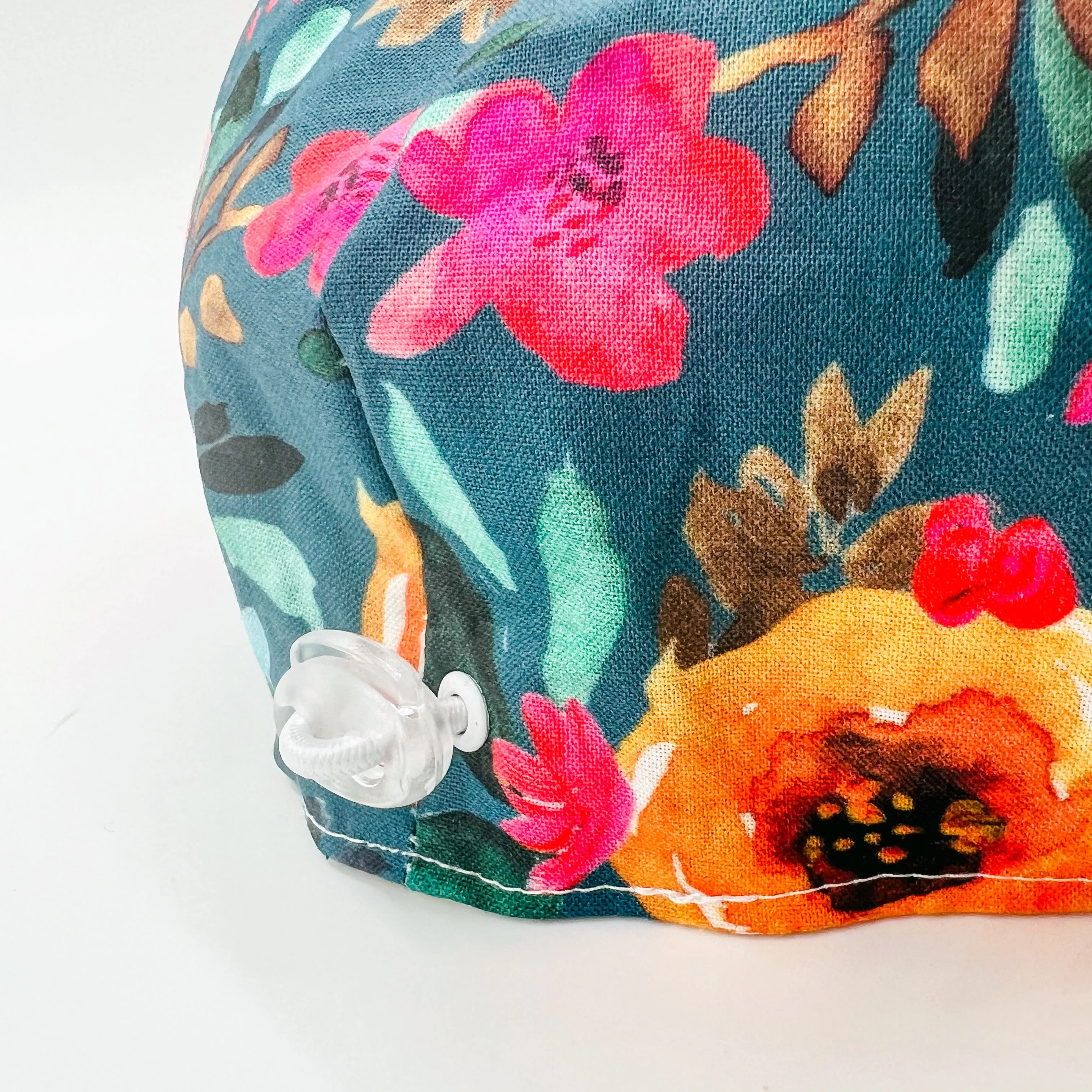 Baseball Cap (Teal Floral)