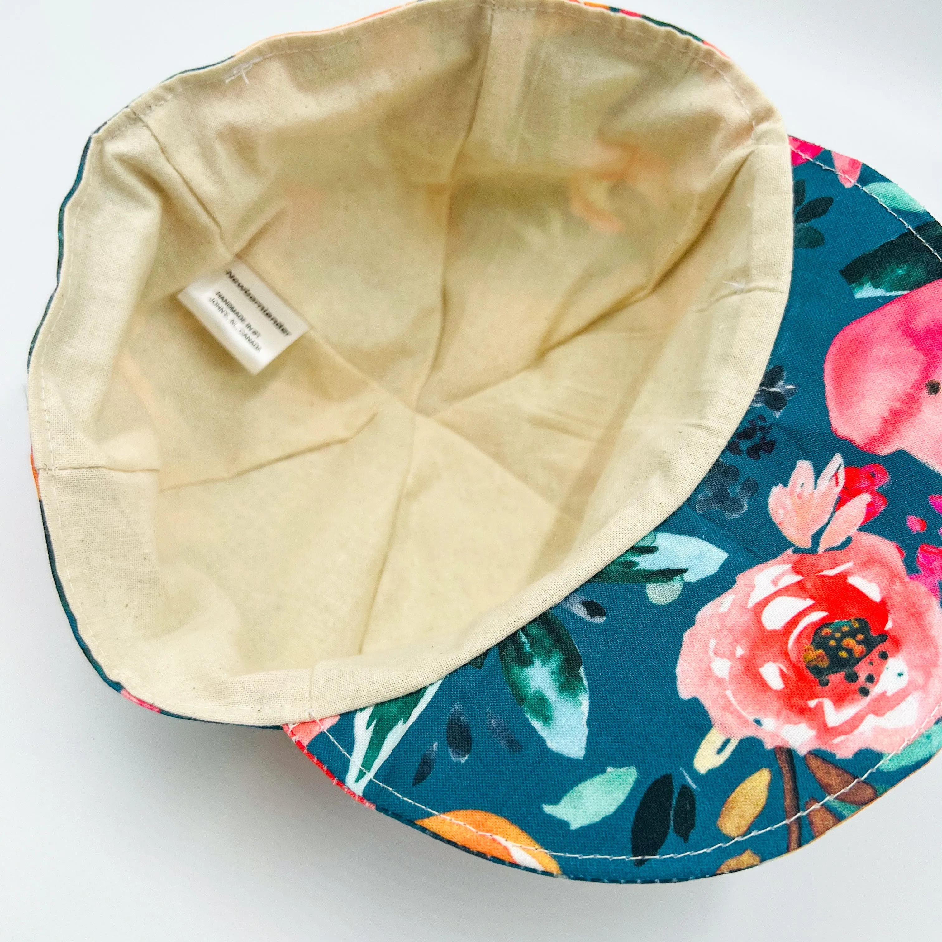 Baseball Cap (Teal Floral)