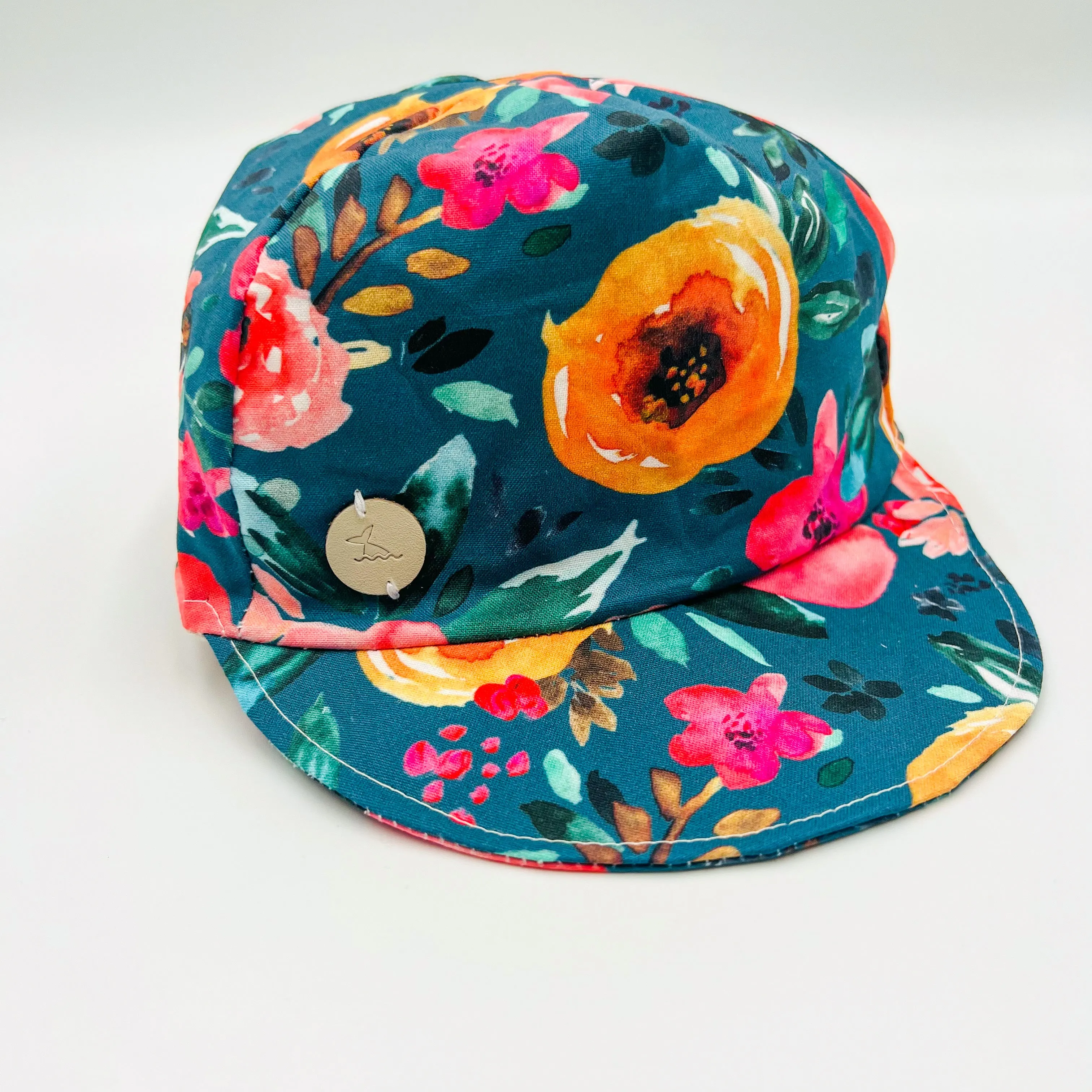 Baseball Cap (Teal Floral)