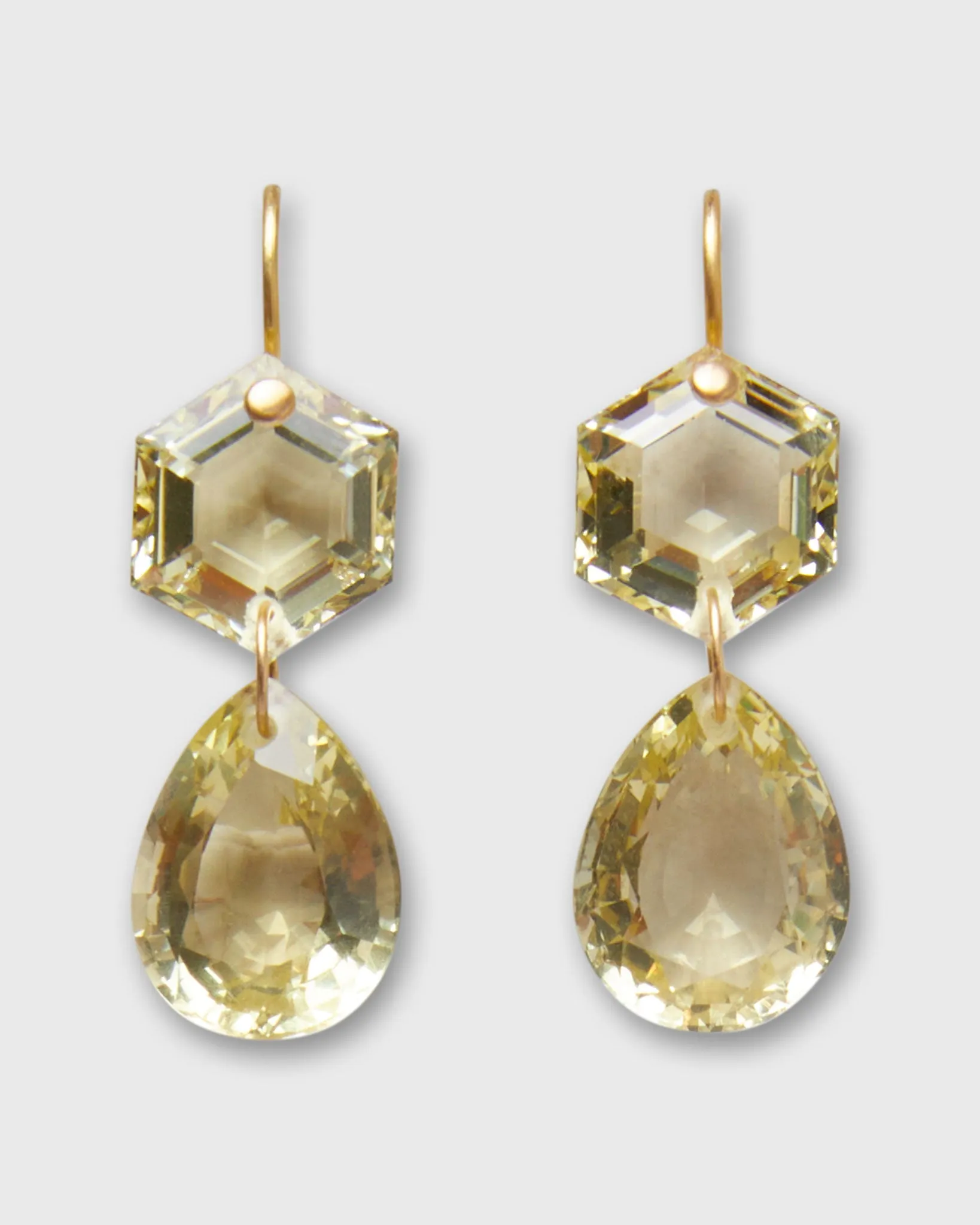 Bianca Earrings in Lemon Quartz