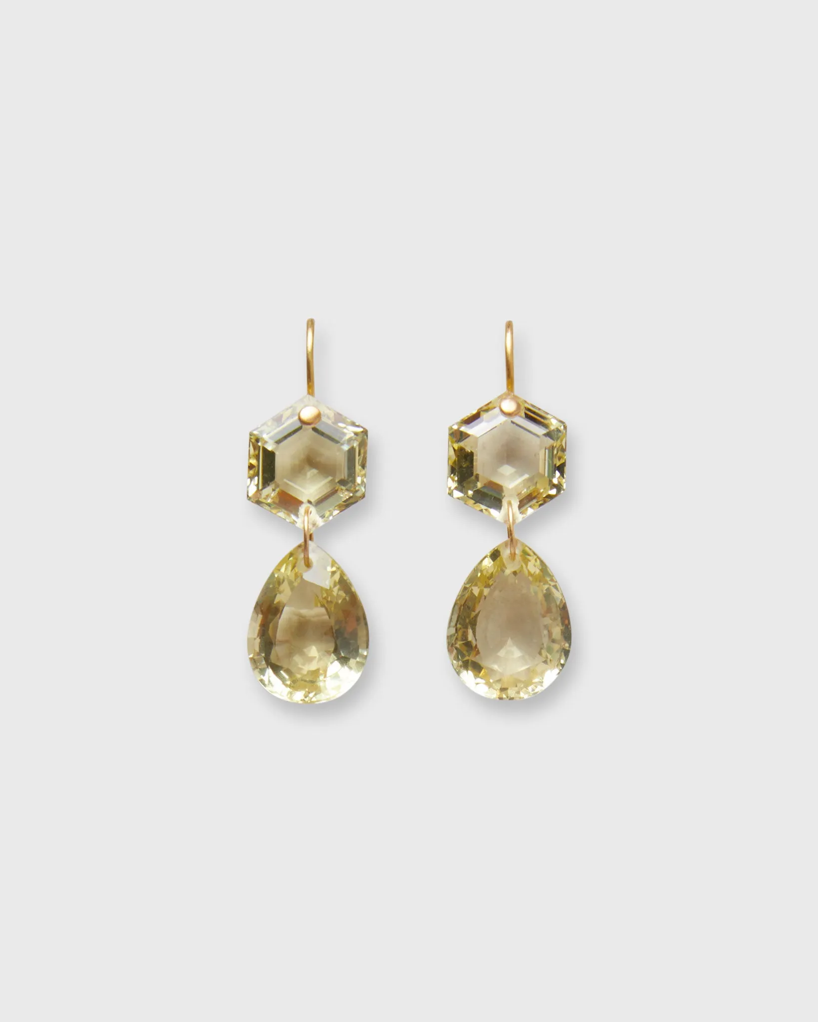 Bianca Earrings in Lemon Quartz