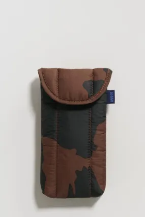 Black   Brown Cow Puffy Glasses Sleeve
