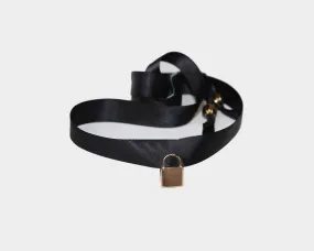 Black Satin Choker - The Bond Street