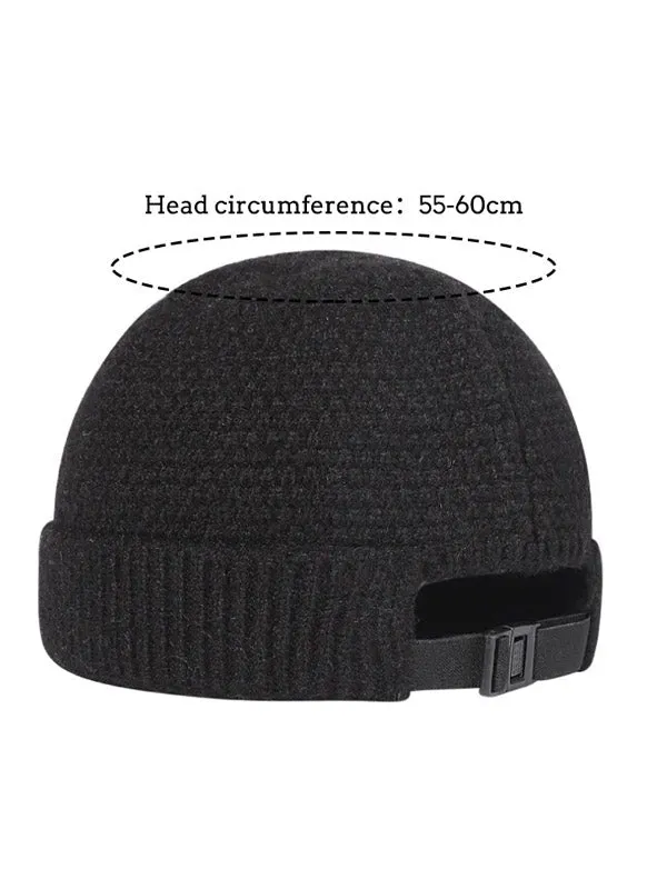 Blue Beanie with Strap