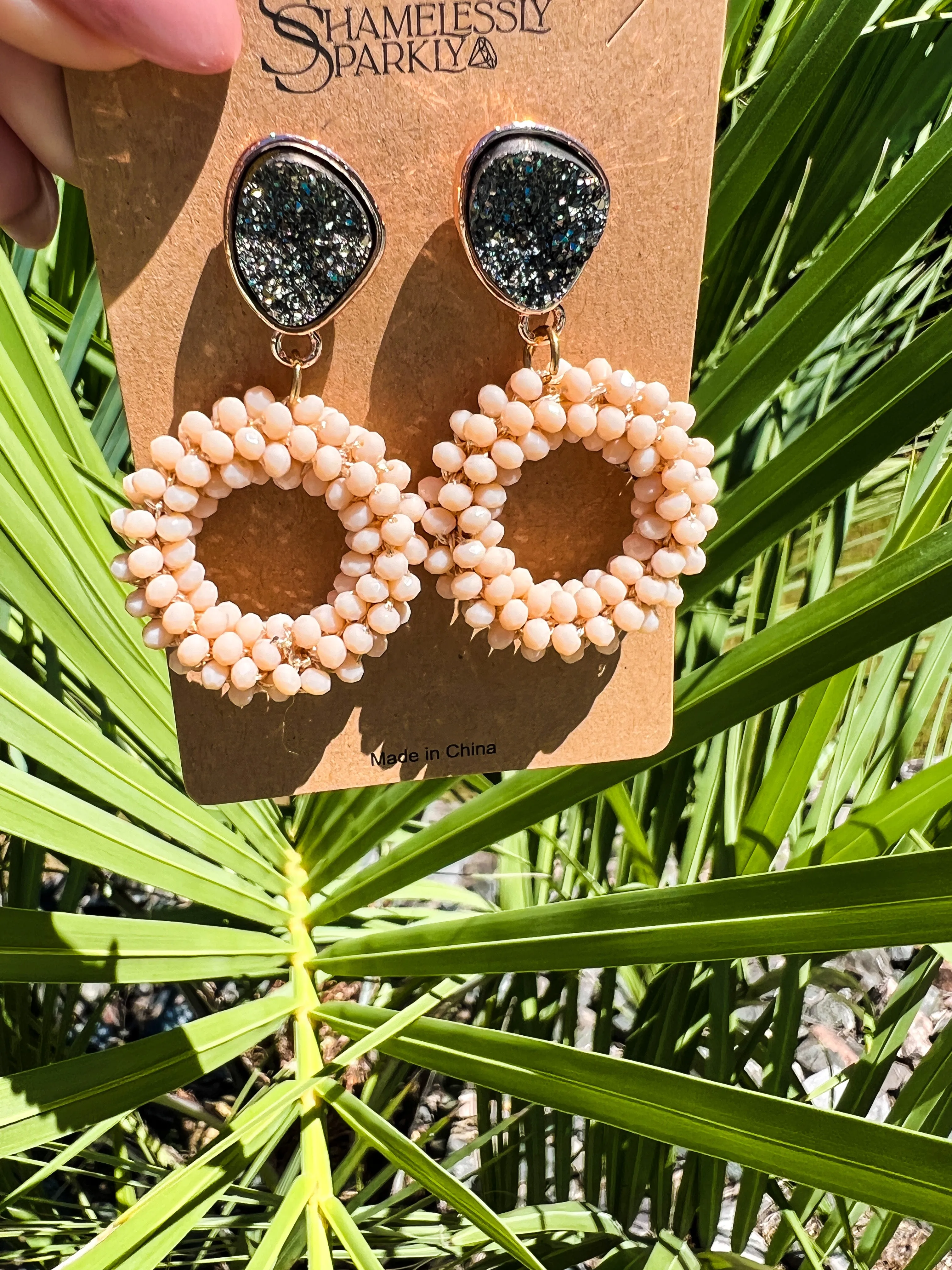 Blush Bubble Earrings