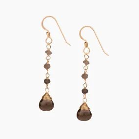 Breezy Smokey Quartz Earrings
