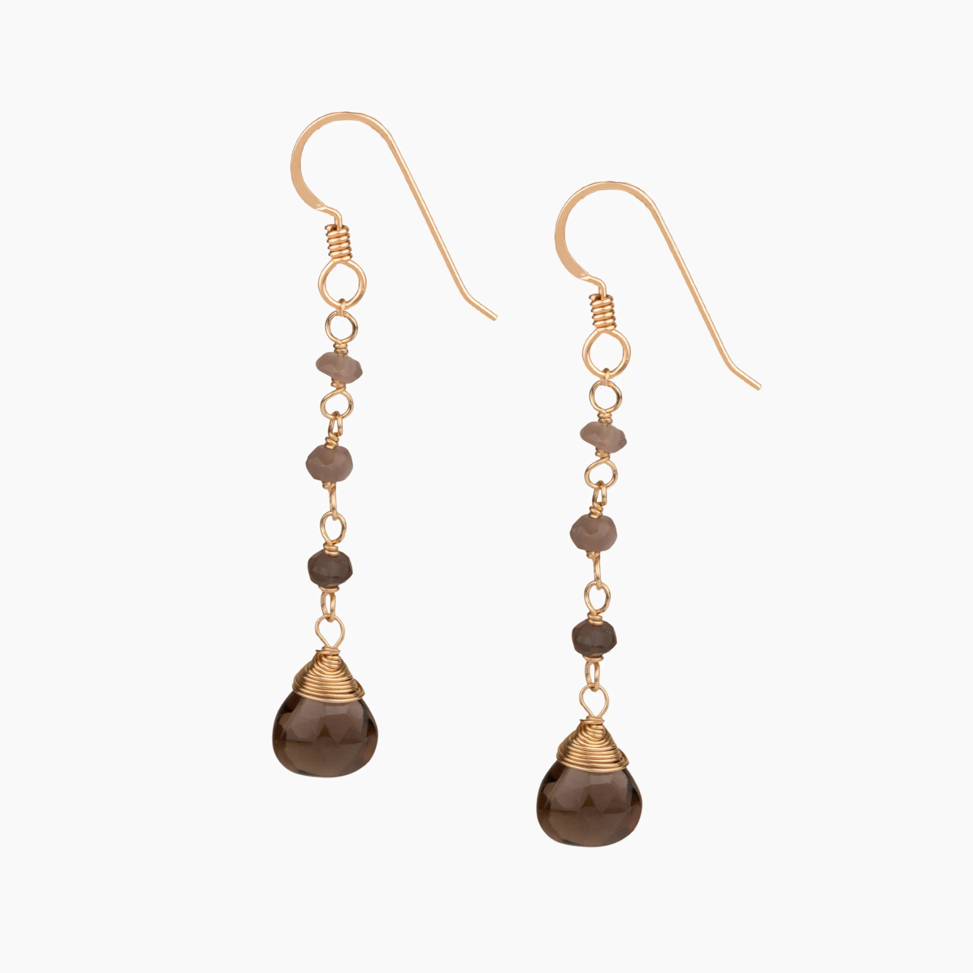 Breezy Smokey Quartz Earrings